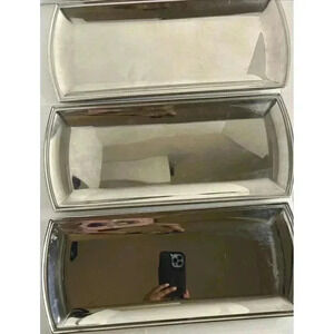 Lenox stainless steel‎ serving tray. A set of 3. No BOX